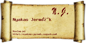 Nyakas Jermák névjegykártya